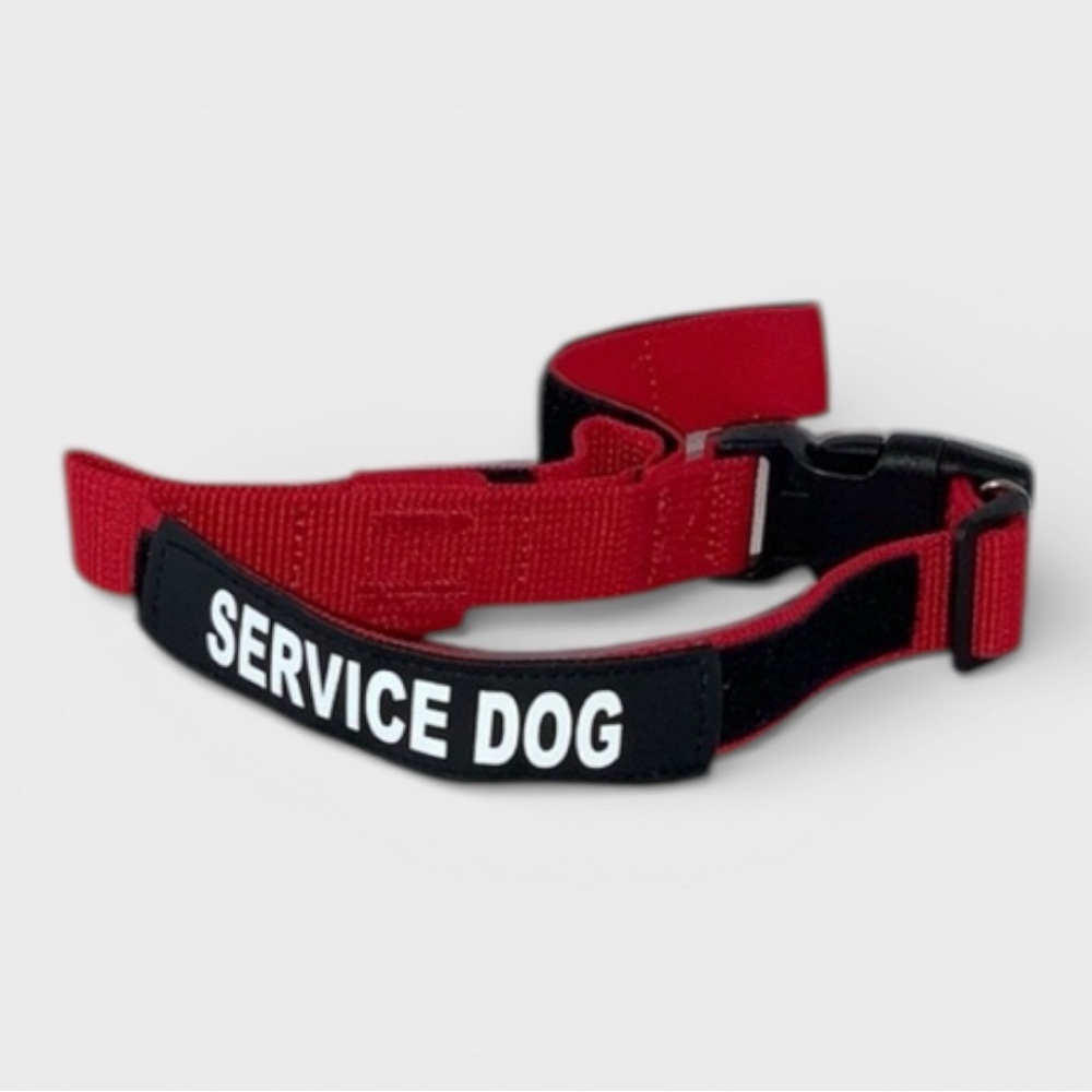 822 10/$50🏄🏻‍♀️ NEW! Small Red Service Dog Collar Harness